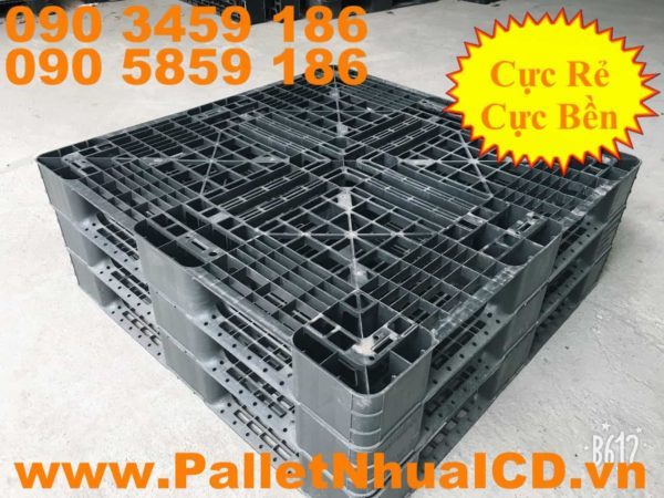 Pallet nhựa giá rẻ 1000x1000x120 mm IPS101012