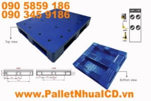 Pallet Nhựa Liền Mặt IPS121016CT 1200x1000x160 mm Giá Rẻ